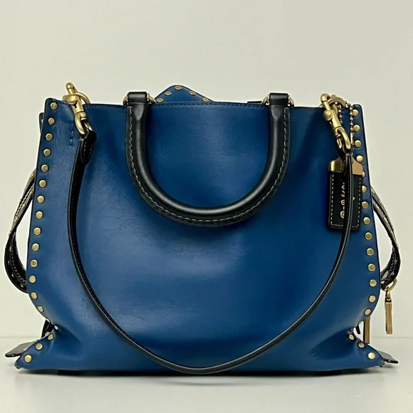 Coach Rogue 30 In Rivets & Wallet Set. Jennifer Lopez Collectors Special Edition - Picture 11 of 14